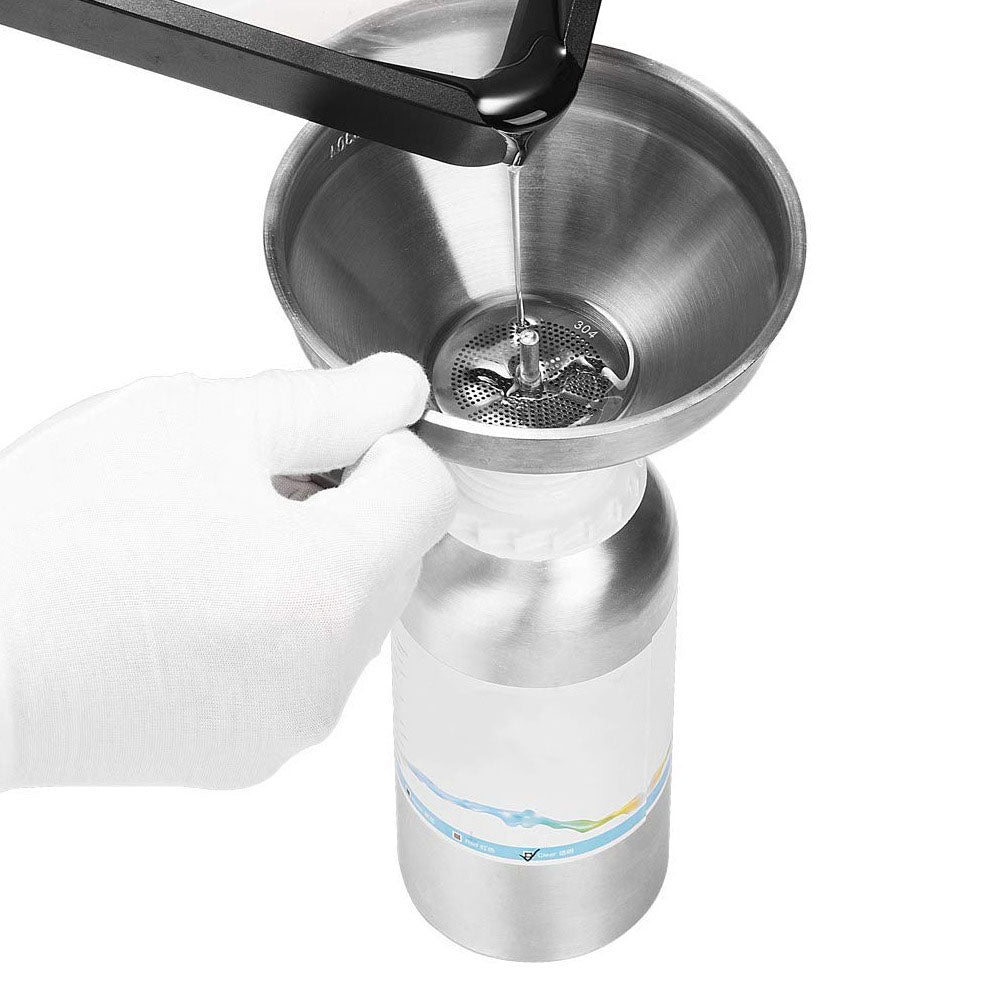 entonnoir pour cheminée à l'éthanol deluxe acier inoxydable