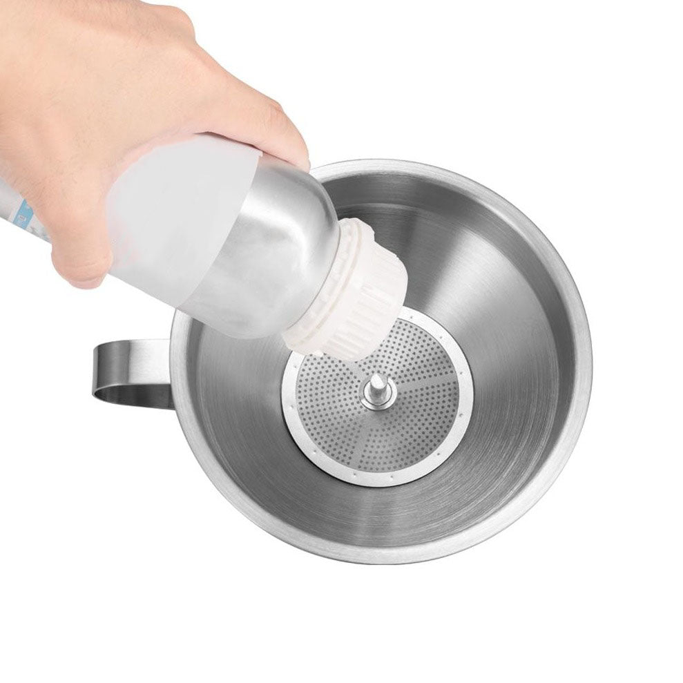 entonnoir pour cheminée à l'éthanol deluxe acier inoxydable