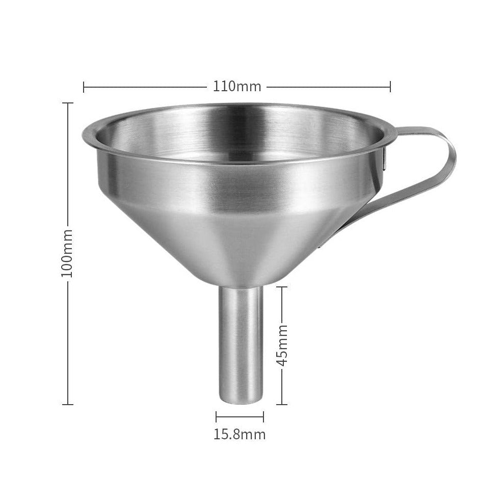 entonnoir pour cheminée à l'éthanol deluxe acier inoxydable