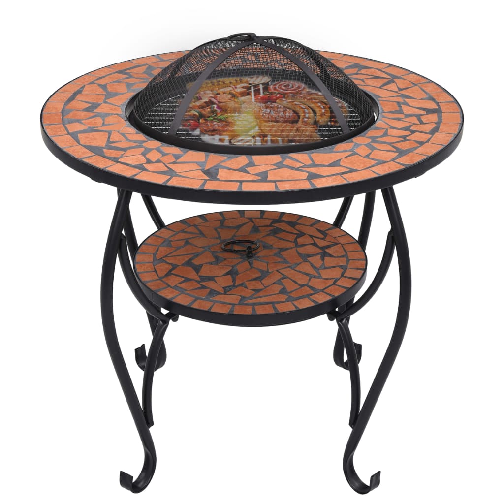 Brasero Barbecue extérieur en terre cuite decorative