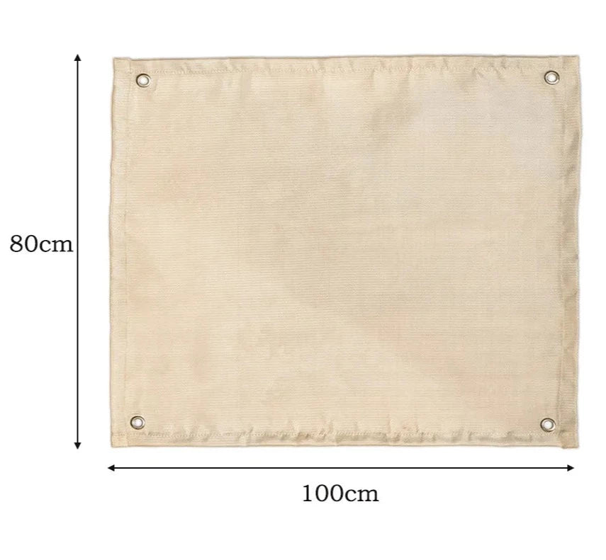 Tapis de brasero de 99 x 99 cm – Tapis ignifuge pour isolation de