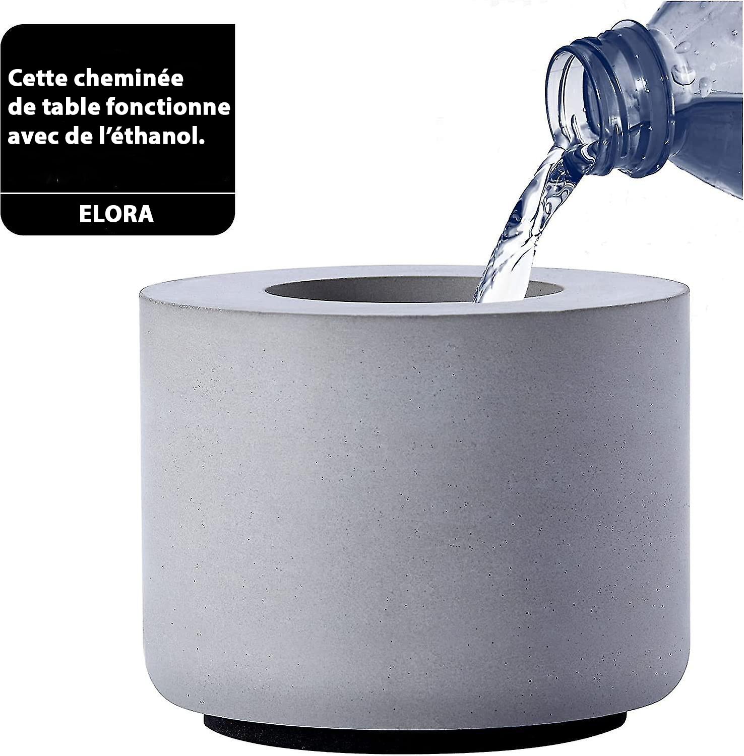 Cheminée de table à l'éthanol en béton