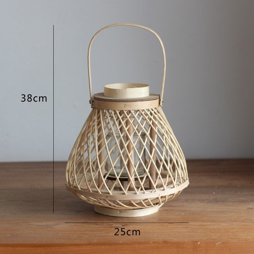 Lanterne Bambou Tressé