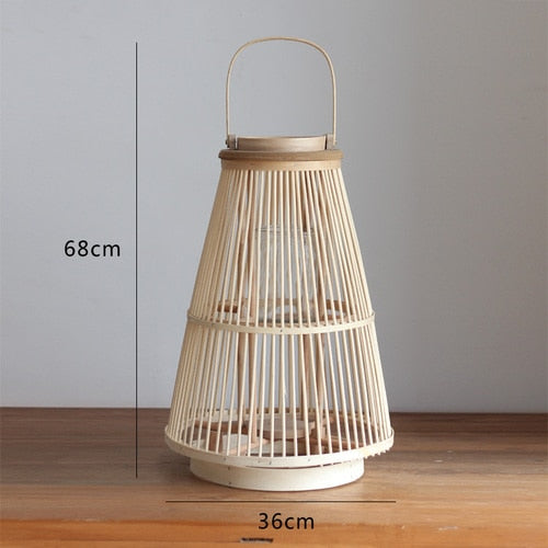 Lanterne Bambou Tressé